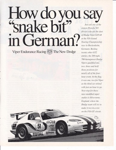 1997 dodge viper gts - dodge,